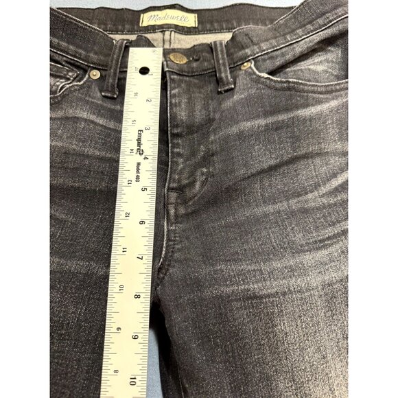 Madewell Women's Vintage 1937 Skinny Jeans High Riser Distressed Black Size 28 - Picture 8 of 11